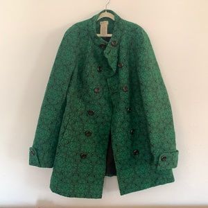 Anthropologie Green Pea Coat